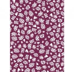 Papier bordeaux wit blad fda859 | Decopatch