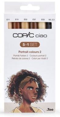 Ciao 5 + 1 set portrait colors 2 | Copic