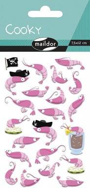 Cooky stickervel zeedier | Maildor