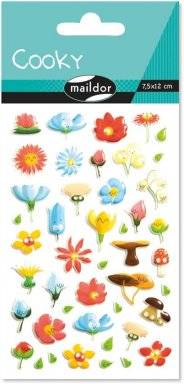 Cooky stickervel bloemen CY109C3 | Maildor