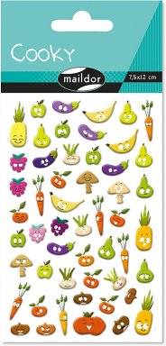 Cooky stickervel veggies CY131C | Maildor