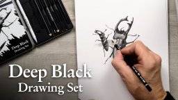 Deep black drawing set 400-09 | Cretacolor