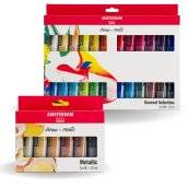 talens amsterdam set 24x20ml +6metallic
